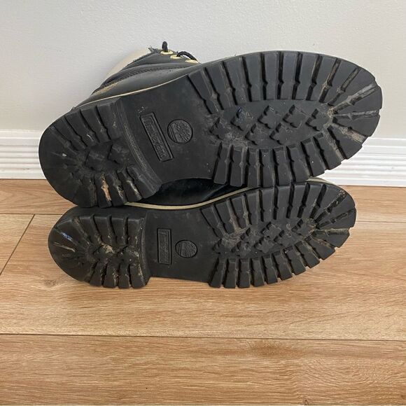 Timberland Classic Black Leather Waterproof Boots Womens Size 4.5 - Picture 6 of 9